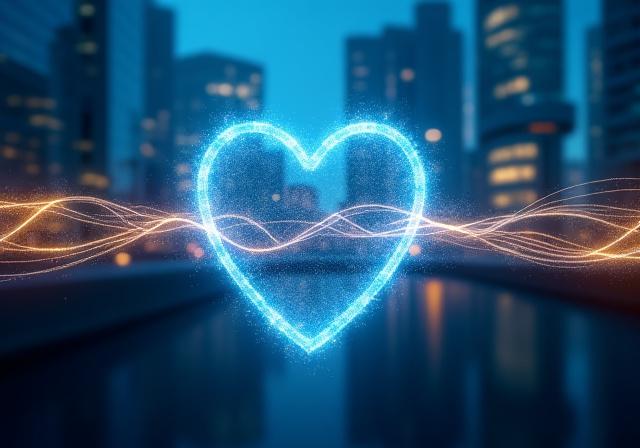 Abstract representation of data protection and secure connection symbols